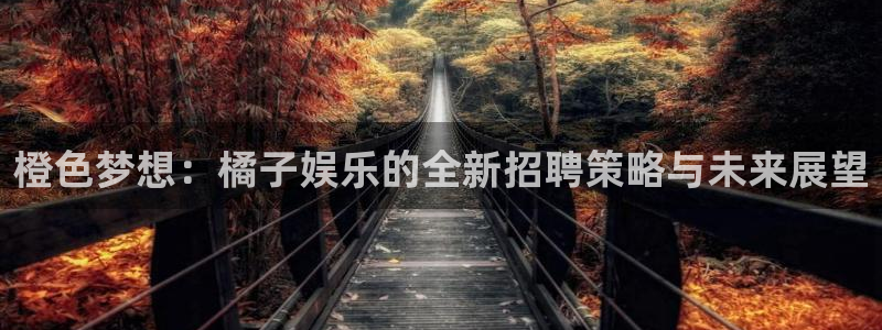 壹号平台下载安装官网：橙色梦想：橘子娱乐的全新招聘策略与未来展望